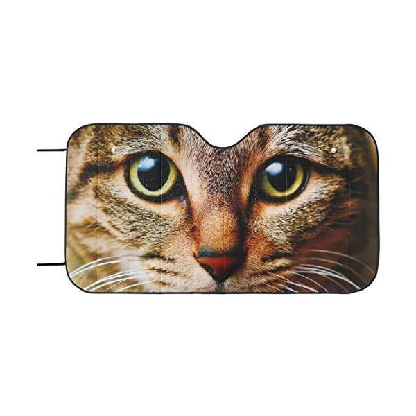 メイホウ サンシェード 車 フロント かわいい キャラクター 猫 キジトラ 軽自動車 乗用車 日除け 遮熱 吸盤付 Dfu エムオー商店 通販 Yahoo ショッピング