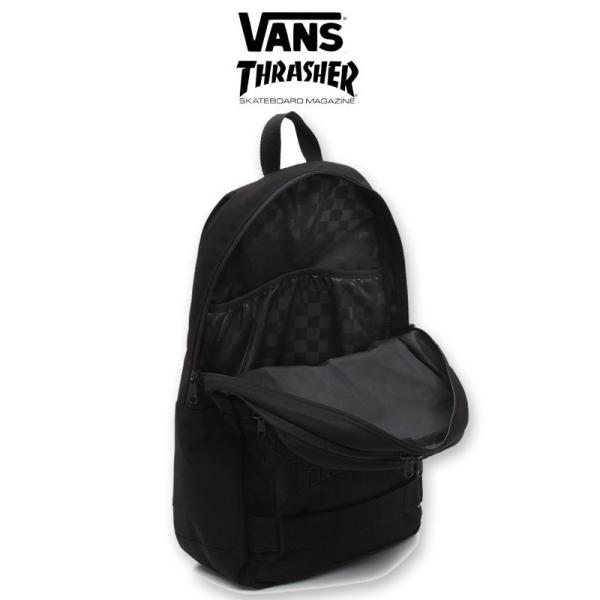 vans x thrasher authentic iii black backpack