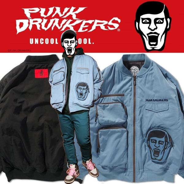 PUNKDRUNKERS ポケットいっぱいMA-1.JKT パンクドランカーズ