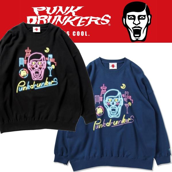 PUNK DRUNKERS PUNKDRUNKERS ネオンアイツBIGトレーナー パンク