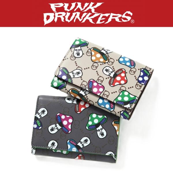 PUNK DRUNKERS（パンクドランカーズ） きのこ総柄名刺入れ