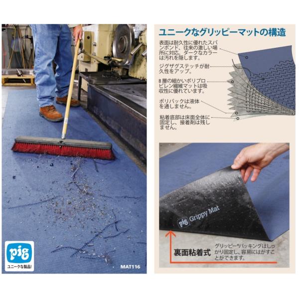 MAT3200　ピグ　グリッピー　吸収マット　ミディアムウェイト　10枚　 沖縄・離島発送不可