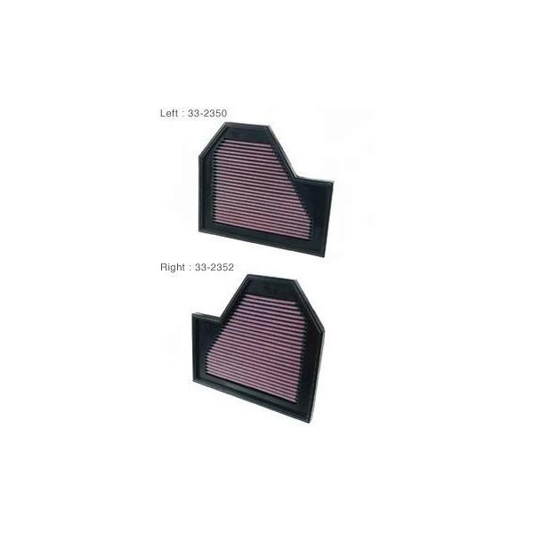 K&amp;N REPLACEMENT FILTER �G�A�t�B���^�[ BMW 5 SERIES E60/E61 M5 5.0 NB50 04-10 S85B50A 5000 �kRight 33-2350/Left 33-2352�l