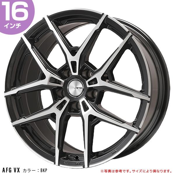 ビッグウェイ AFG VX 16インチ 6.5J 35 5-100 ブラックポリッシュ 1本 