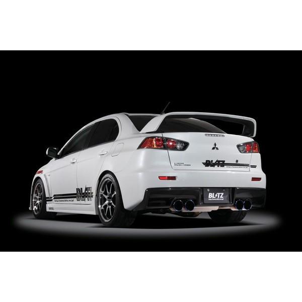 BLITZ ubc }t[ NUR-SPEC C-Ti Quad Model k64074l T[G{[VX(LANCER EVO X) 07/10- CBA-CZ4A 4B11 MIVEC