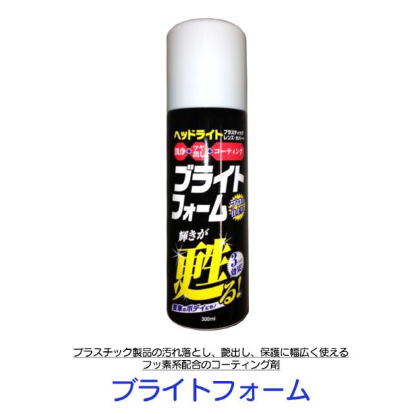 キャリックス ブライトフォーム BRIGHT FOAM プラスチックレンズクリーナー&amp;コーティング剤 〔BF-001〕