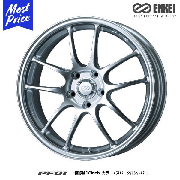 ENKEI �G���P�C �p�t�H�[�}���X���C�� PF01 �s�[�G�t �[������ 18�C���` 7.0J 48 5-114.3 �t�F�C�X�^�C�v�FF �z�C�[��1�{
