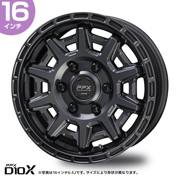 デリカd5︎ PPX D10X 16インチ　アルミホイール 4本セット ︎ 共豊 PPX D10X 16インチ 7.0J 35 5-114.3 マットダークガン