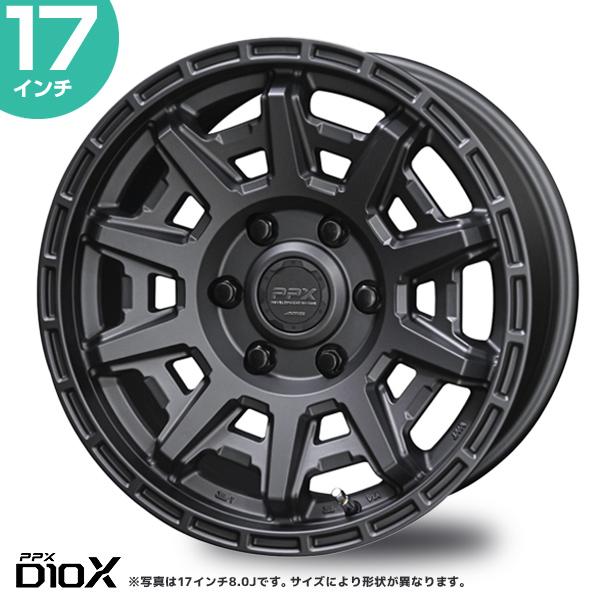 【大特価】PPX D10X 【軽トラ・軽バンに！】タイヤ・ホイール４本セット 共豊 PPX D10X 17インチ 7.0J 35 5-114.3 マットダークガンメタリッ