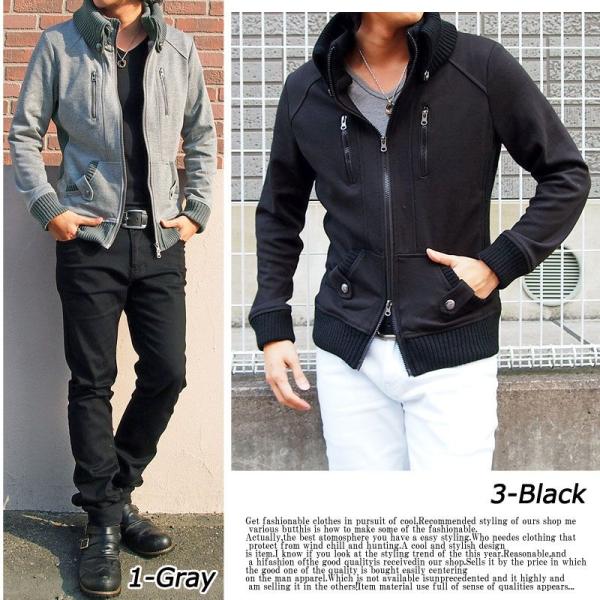 ブルゾン メンズ スタジャン スウェット ジャケット ドンキー襟 ハイネック Buyee 日本代购平台 产品购物网站大全 Buyee一站式代购 Bot Online