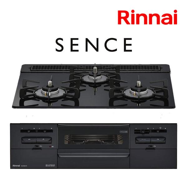 SENCE リンナイ ビルトインコンロ 幅60cm RS31W36T1RBW センス ガラス