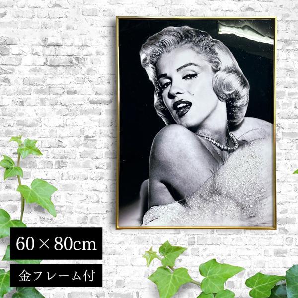 水晶パネル アートパネル 水晶絵 60×80cm 金フレーム付き 偉人 女性 人物 クリスタル 絵 イラスト おしゃれ 高級感 モダン KH40-1