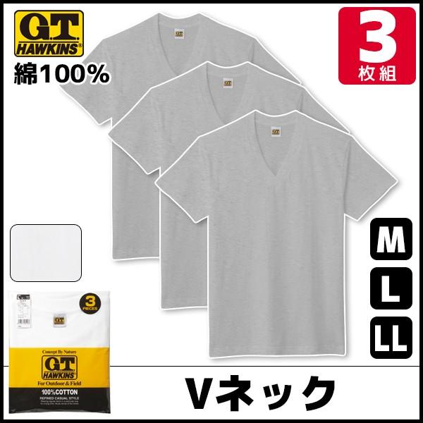 G.T.HAWKINS �z�[�L���X V�l�b�NT�V���c ����V�� 3���g M�T�C�Y L�T�C�Y LL�T�C�Y �O���[ GUNZE ��100% HK15153