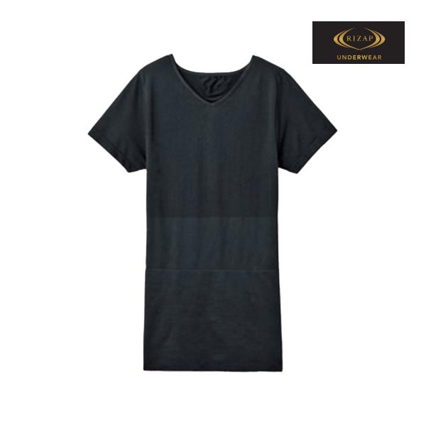 RIZAP（ライザップ） メンズ シームレス レギュラー VネックTシャツ