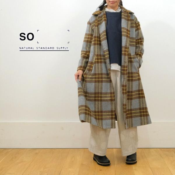 SALE30%OFF】 SO エスオー 防寒 コート チェックコート SB-1373