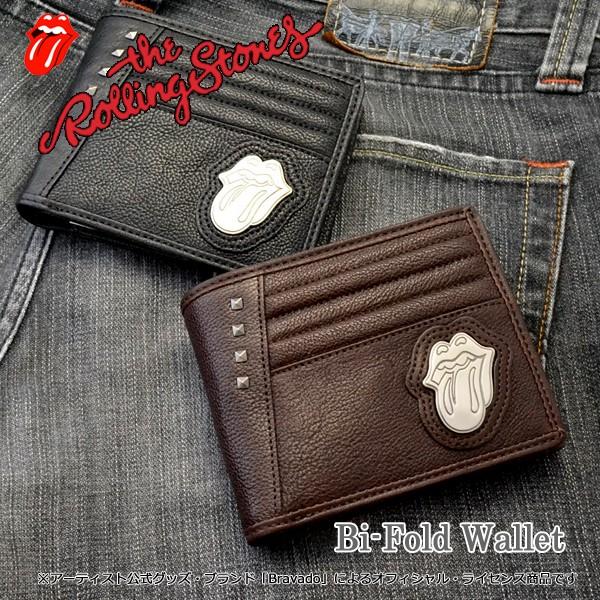送料無料 The Rolling Stones ローリングストーンズ メタルプレート スタッズ ロゴ 二つ折り財布 ウォレット メンズ Stones601 マザーアース47 通販 Yahoo ショッピング