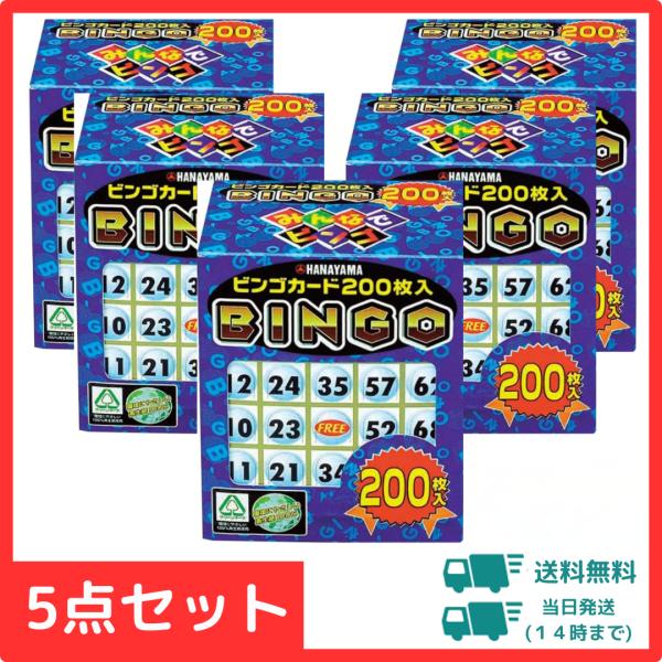 【5個セット】ハナヤマ　ビンゴカード200