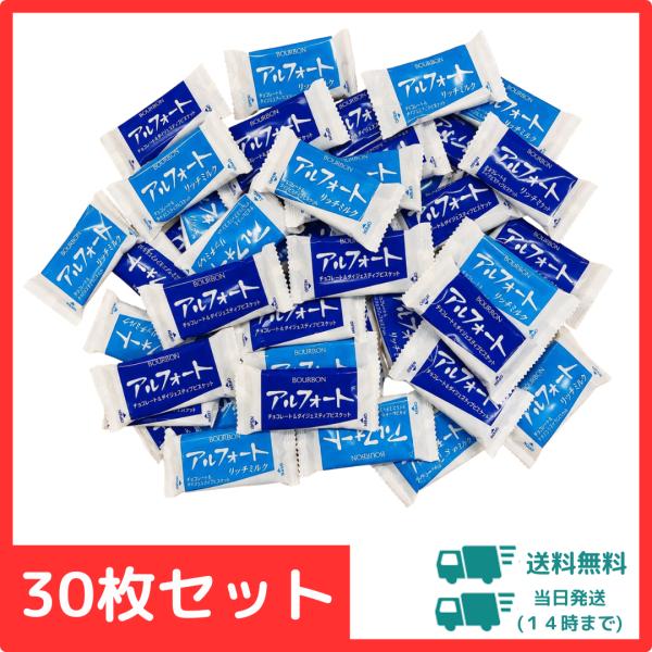 【30個】ブルボン アルフォート 2種詰め合わせセット（チョコ＆リッチミルク）ポイント利用 ばらまき