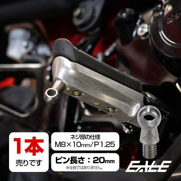 1個売り バンクセンサー 20mm ネジ M8×10mm P1.25 補修 交換用 ドレスアップにも シルバー S-1055