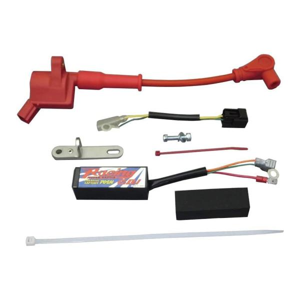 C.F.POSH レーシングCDI スーパーバトルCDI.＆IGコイルEVO（エボリューション）レッド/KSR-2（90-98年）［KMX80B］ 455066-04