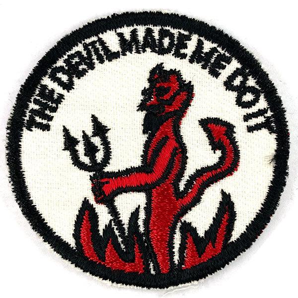 ザ デビル メイド ミー ドゥ イット パッチ The Devil Made Me Do It Patch 悪魔 デヴィル サタン ワッペン バイカー Satan Wappen Biker Outlaw Patch Motor Music 通販 Yahoo ショッピング