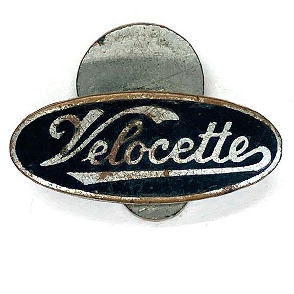 ベロセット ビンテージロゴ ボタンホール ピンバッジ Velocette