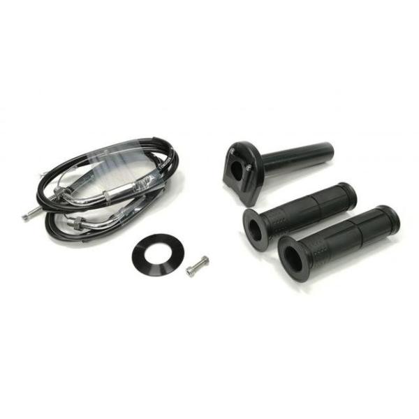在庫有り ACTIVE アクティブ 汎用スロットルキット TYPE-3 ブラック 巻取φ40 [ワイヤー:メッキ金具 1050mm] 1063432