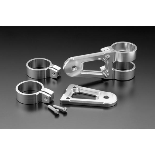 PMC 欠品中 ピーエムシー BILLET ライトステー シルバー・Φ39 131-0062