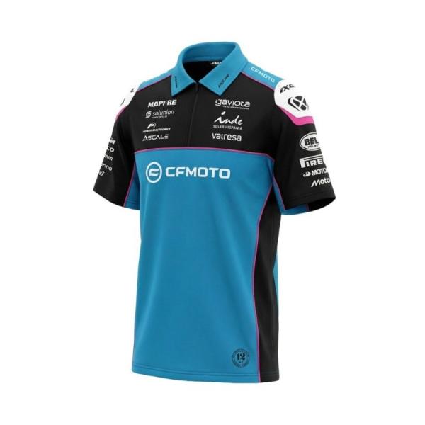 IXON イクソン IXON(イクソン) MotoGP CFMOTO RACING TEAM 公式グッズ 【チームポロシャツ】 BLUE/BLACK/PINK 2XL 3661615919803