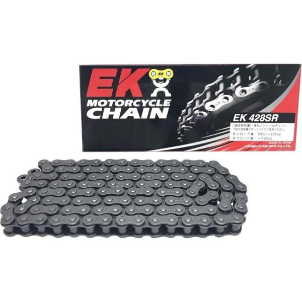 他サイト： EK チェーン/428SR/リンク数 : 82/ジョイント : SPJ/ジョイントタイプ : クリップ/カラー : スチール/428SR-82の商品画像