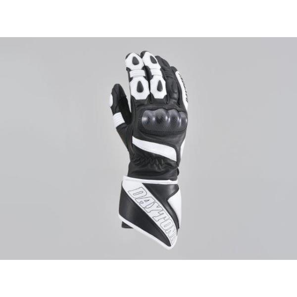 他サイト： 在庫有り DAYTONA デイトナ HBG-040 スポーツロンググローブ ブラック/ホワイト サイズ : L 15833の商品画像