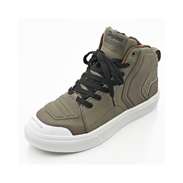 DAYTONA デイトナ ライディグシューズ バイク シューズ 防水 スニーカー サイドジップ V-WP DS-503 オリーブ 26.5cm 62563