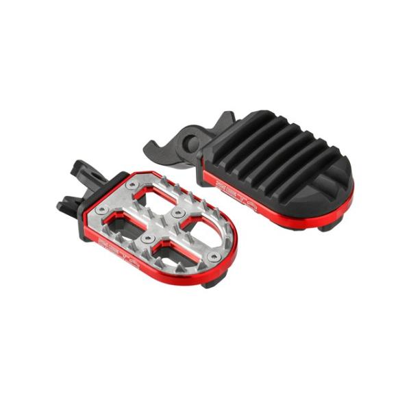 在庫有り ZETA ジータ Advフットペグ RED CRF250L/RALLY'12-,CRF1000L/1100L'18- ZE93-0142