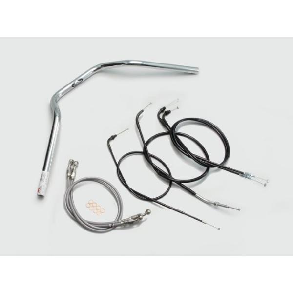 HARRICANE ハリケーン POLICE 3型 ハンドルSET CB400SF(~98 NC31) クロームメッキ H010-067C