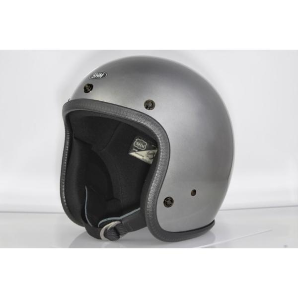 DIN MARKET ディンマーケット SHM Lot-505 ジェットヘルメット ベアメタル Lサイズ HSHM505-3