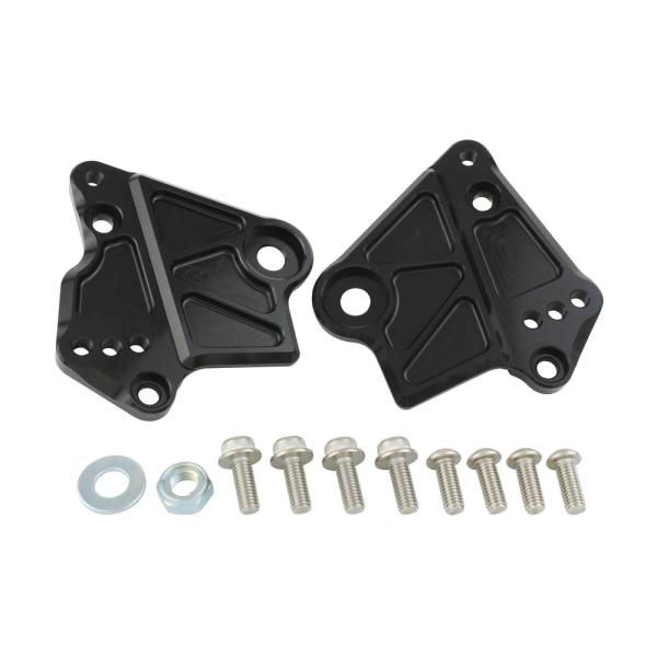 シフトアップ NSR50用ガセットステップアッププレート(ブラック)＿