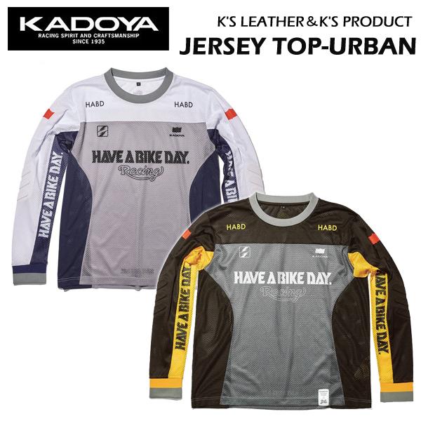 KADOYA　カドヤ　JERSEY TOP-URBAN　No.7701　春・夏　モトジャージ　高機能インナー　メッシュ　バイク　※1点までが郵パケット発送対応です