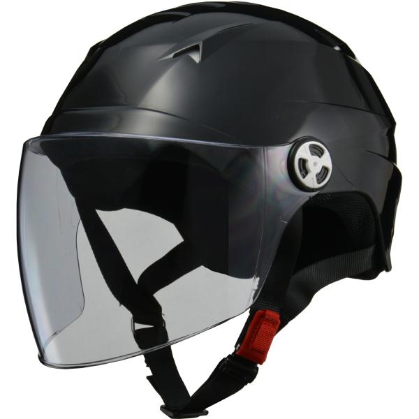 リード工業 LEAD バイク スクーター 自転車 ハーフ ヘルメット SERIO RE-41 ブラック LLサイズ (61-62cm未満) UVカット