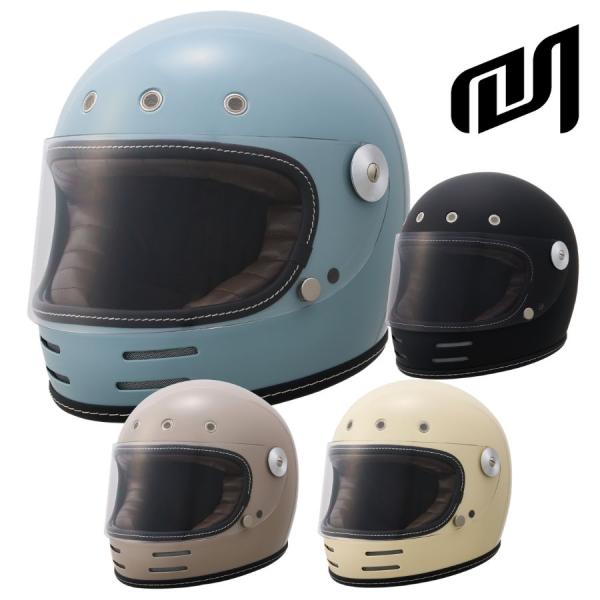マルシン MARUSHIN バイク用 ヘルメット MNF3 REAMER リーマー フルフェイス (マットブラック・アイボリー・クラシックブルー・グレージュ) UVカット