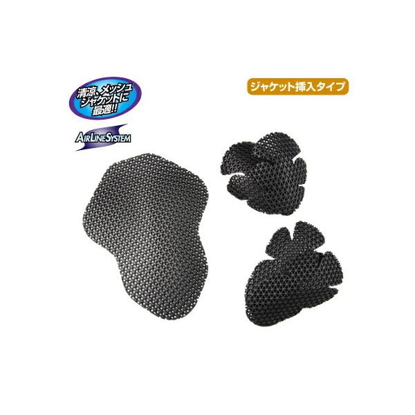■ 商品情報放熱性抜群！ワッフルメッシュ構造のウレタン製の肩・肘・脊椎パッドの３点セット。ラフ＆ロードジャケットのパッドポケットにぴったり入ります。夏場に最適な涼しく安全なパッドセット。品番　RR10034品名　エアスルーパッドセットCOL...