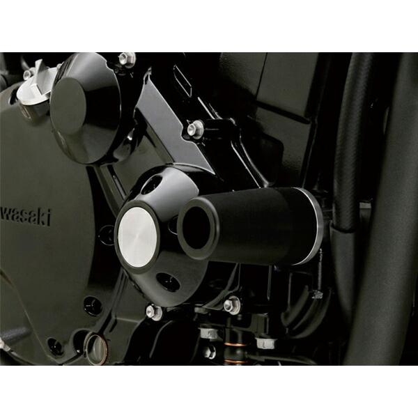 転倒時のダメージを最小限に！樹脂製パッドが転倒時のダメージを吸収し、マシンへのダメージを最小限に抑えます。樹脂製パッドとアルミベースの一体構造により十分な強度を確保。転倒時の衝撃を受け流し、クランクケース割れなどの致命的なマシンダメージを最...