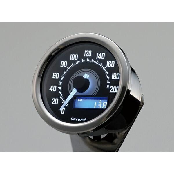 Daytona デイトナ バイク用 ミニメーター Velonaスピードメーター 0km H バフボディー ブラックp ホワイトled Itm Moto Zoa ヤフーショッピング店 通販 Yahoo ショッピング