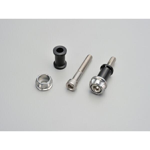 ●2個入り・ステンレス製キャップボルトM6×40・・・2個付属・アルミ製ブラックアルマイトカラー・・・2個付属※ナットは付属しておりません※ 使用状況によりボルトの長さが足りない場合は別途ご用意ください。