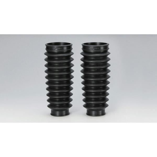 キジマ KIJIMA バイク用 フォークカバー フォークガード フォークブーツ 4Lモンキー ブラック 2個SET 206-0301