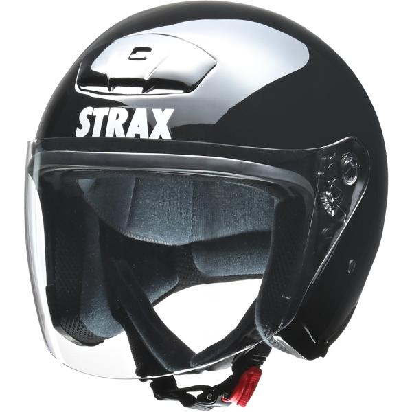 リード工業 (LEAD) バイク用 ジェットヘルメット STRAX SJ-4 ブラック BIGサイズ (63-64cm未満)