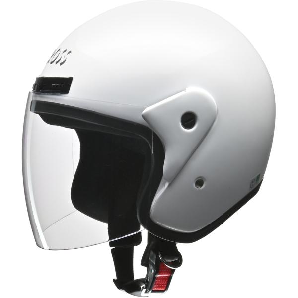LEAD リード工業 CROSS CR-720 ジェットヘルメット ホワイト | ジェット ヘルメットバイク 原付 シールド 交換 ホワイト 便利 UVカット 二輪 通勤 通学 白