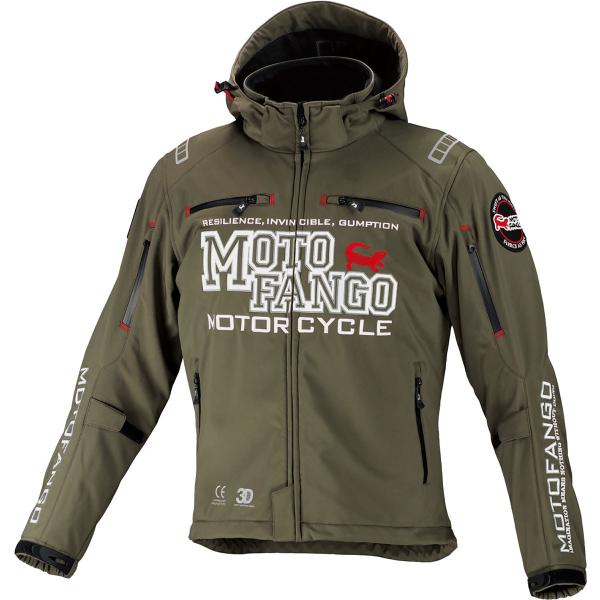 [KOMINE]ジャケットソフトシェルウィンターパーカ-Deep Olive M コミネ（Komine） バイク用 ジャケット Jacket MJ-005 ソフトシェル