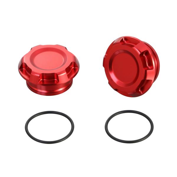 KITACO（キタコ） バイク用 フレームキャップ レッドアルマイト レブル