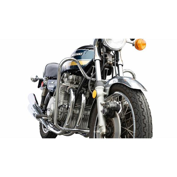 キジマ KIJIMA バイク用 エンジンガード クロームメッキ Z1 1972-1976y 405-244