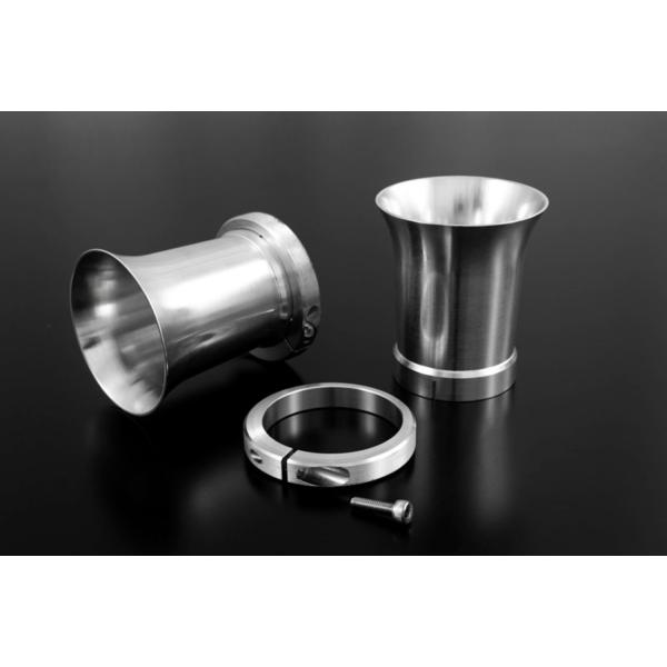 PMC(ピーエムシー) バイク用 吸気関連 VM29用アルミビレットエアファンネル ロング(70mm) 28-0512